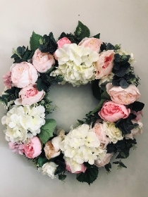Blush Blooms Wreath